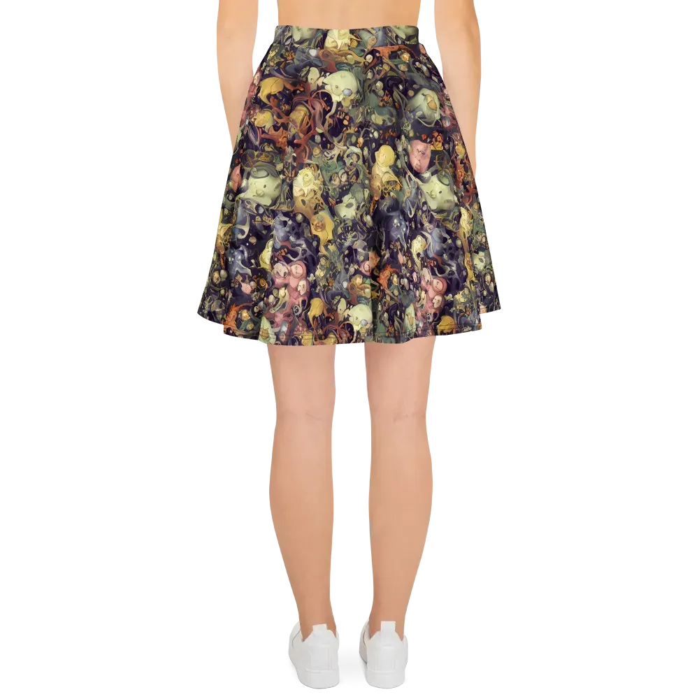 Gloom Garden on Skater Skirt — Back