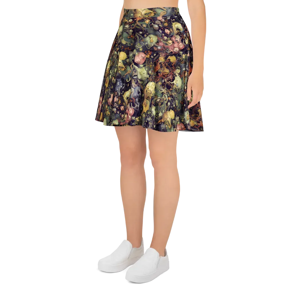 Gloom Garden on Skater Skirt — Left