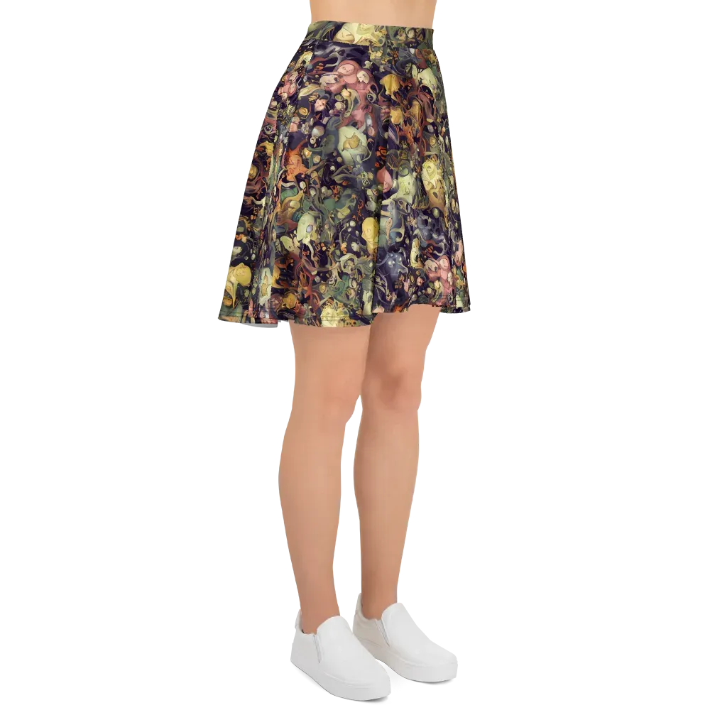 Gloom Garden on Skater Skirt — Right