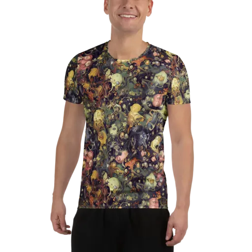 Gloom Garden on a Men's Athletic T-Shirt