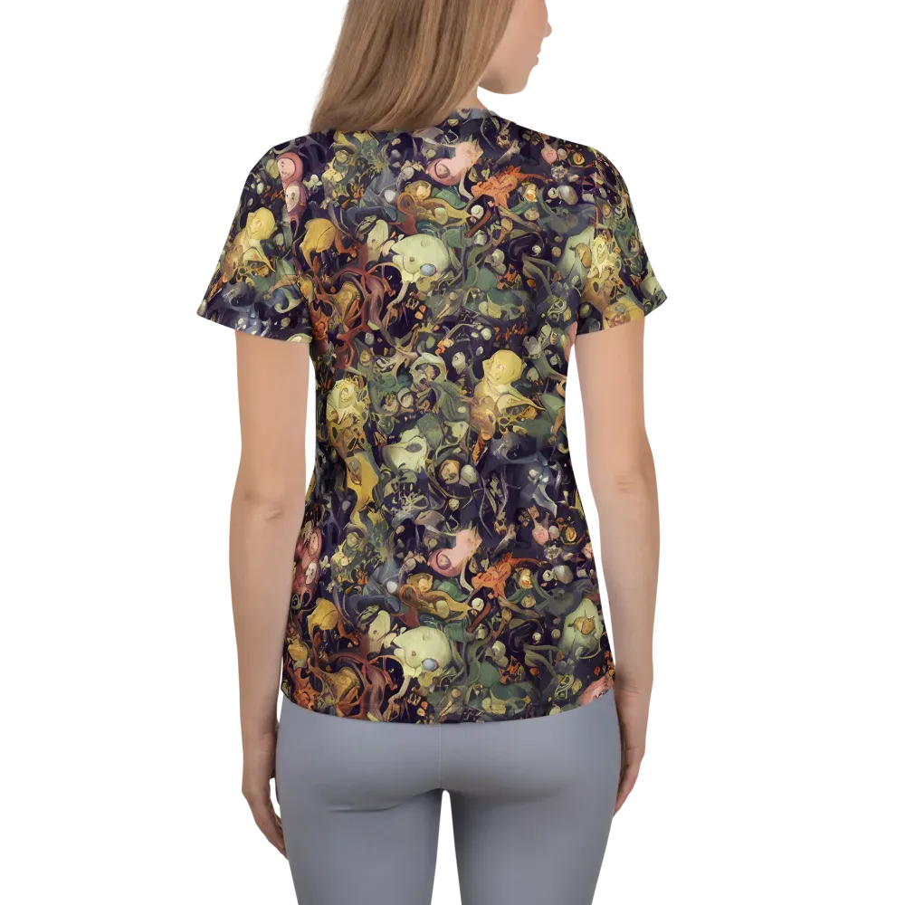 Gloom Garden on Women's Athletic T-Shirt — Back