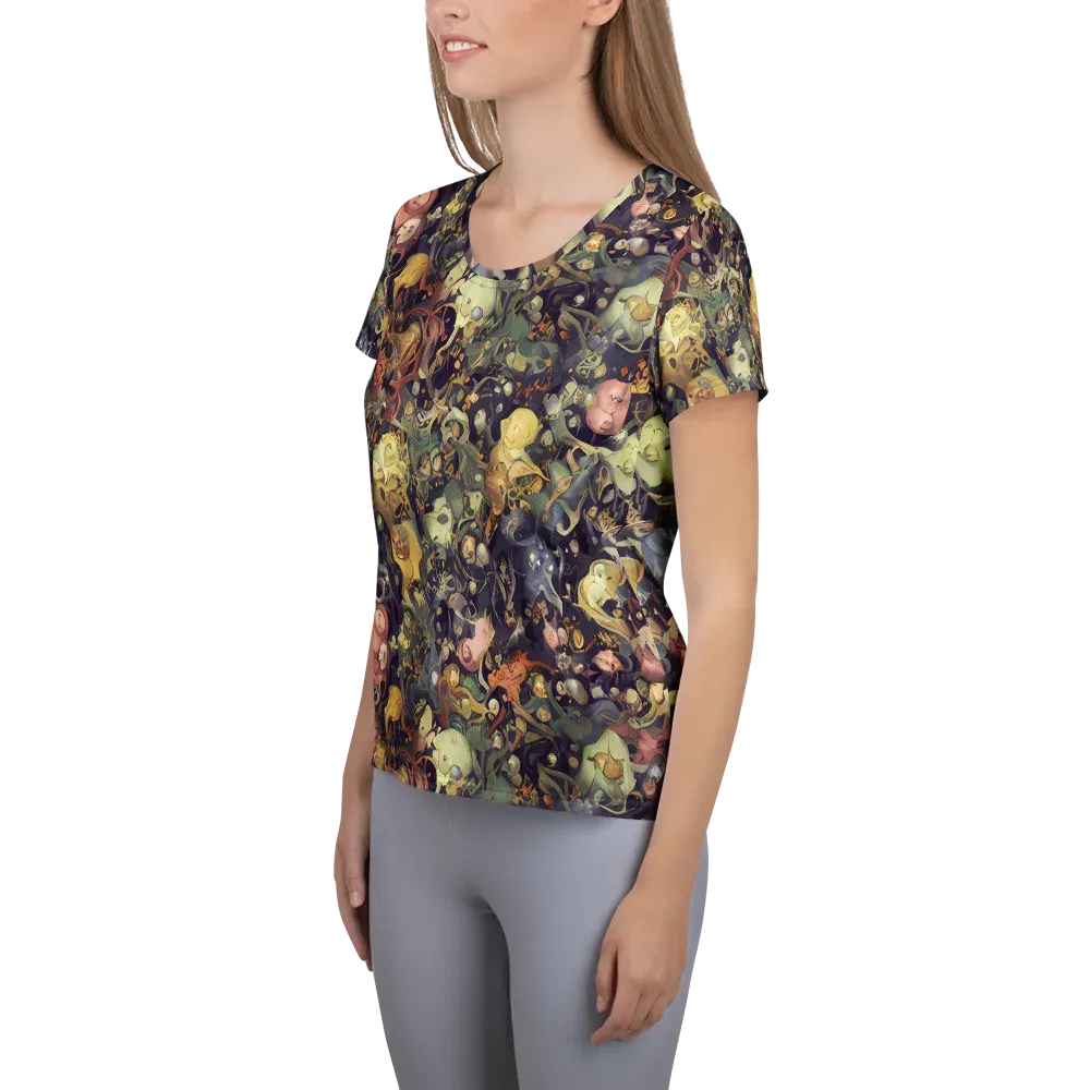 Gloom Garden on Women's Athletic T-Shirt — Left