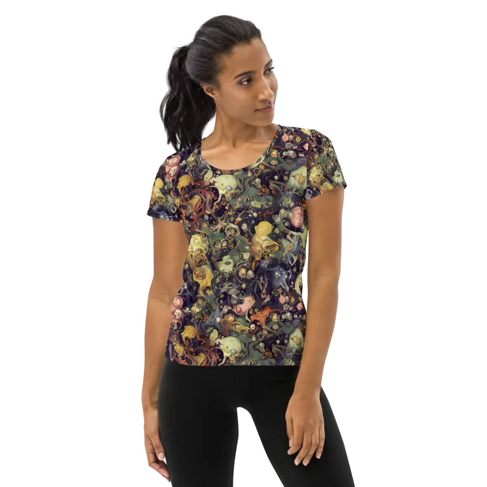 Gloom Garden on Women's Athletic T-Shirt — Front