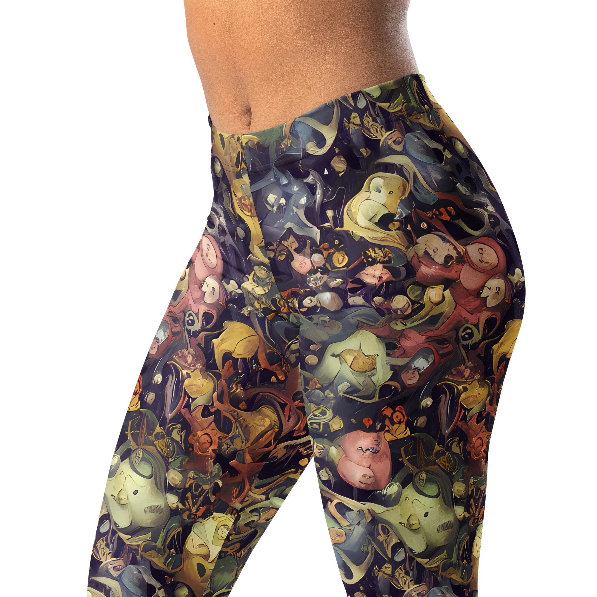 Gloom Garden on Leggings — Left Front