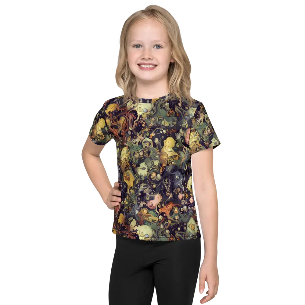 Gloom Garden on Kids Crew Neck T-Shirt — Front