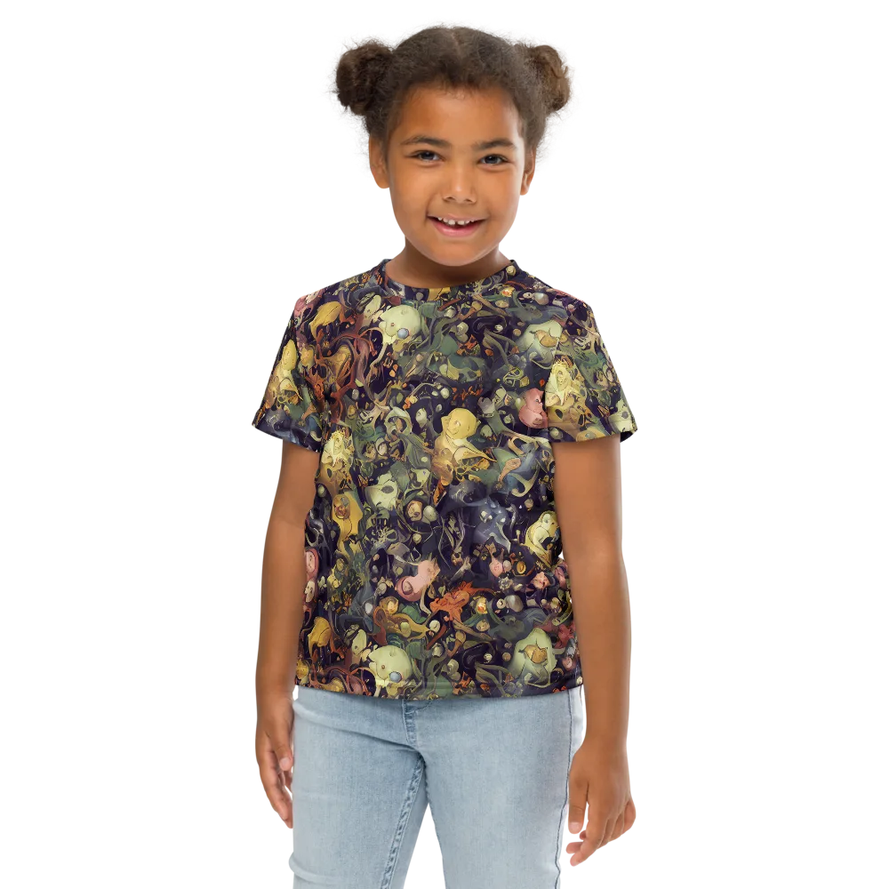 Gloom Garden on Kids Crew Neck T-Shirt — Front