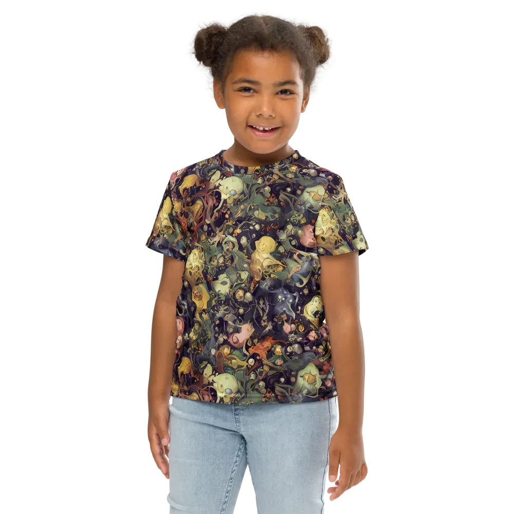 Gloom Garden on Kids Crew Neck T-Shirt — Front