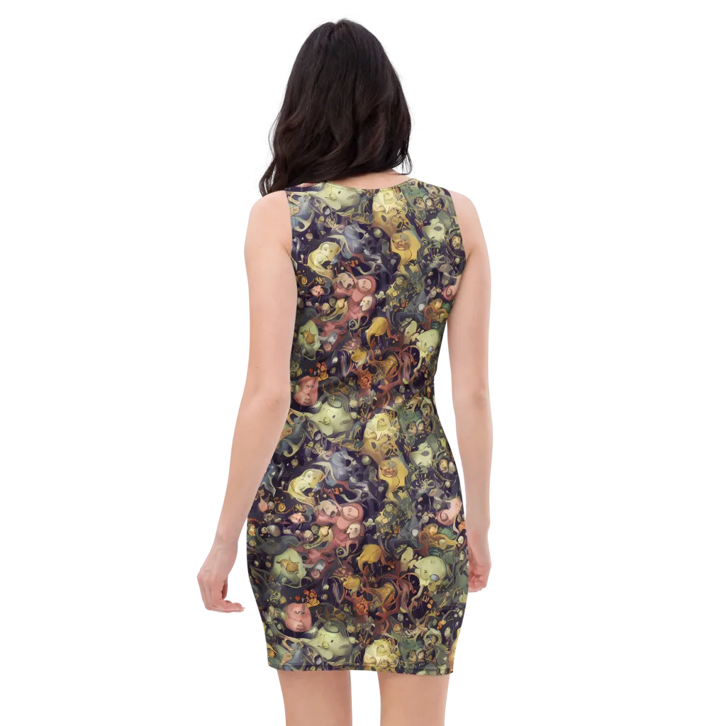 Gloom Garden on Bodycon Dress — Back