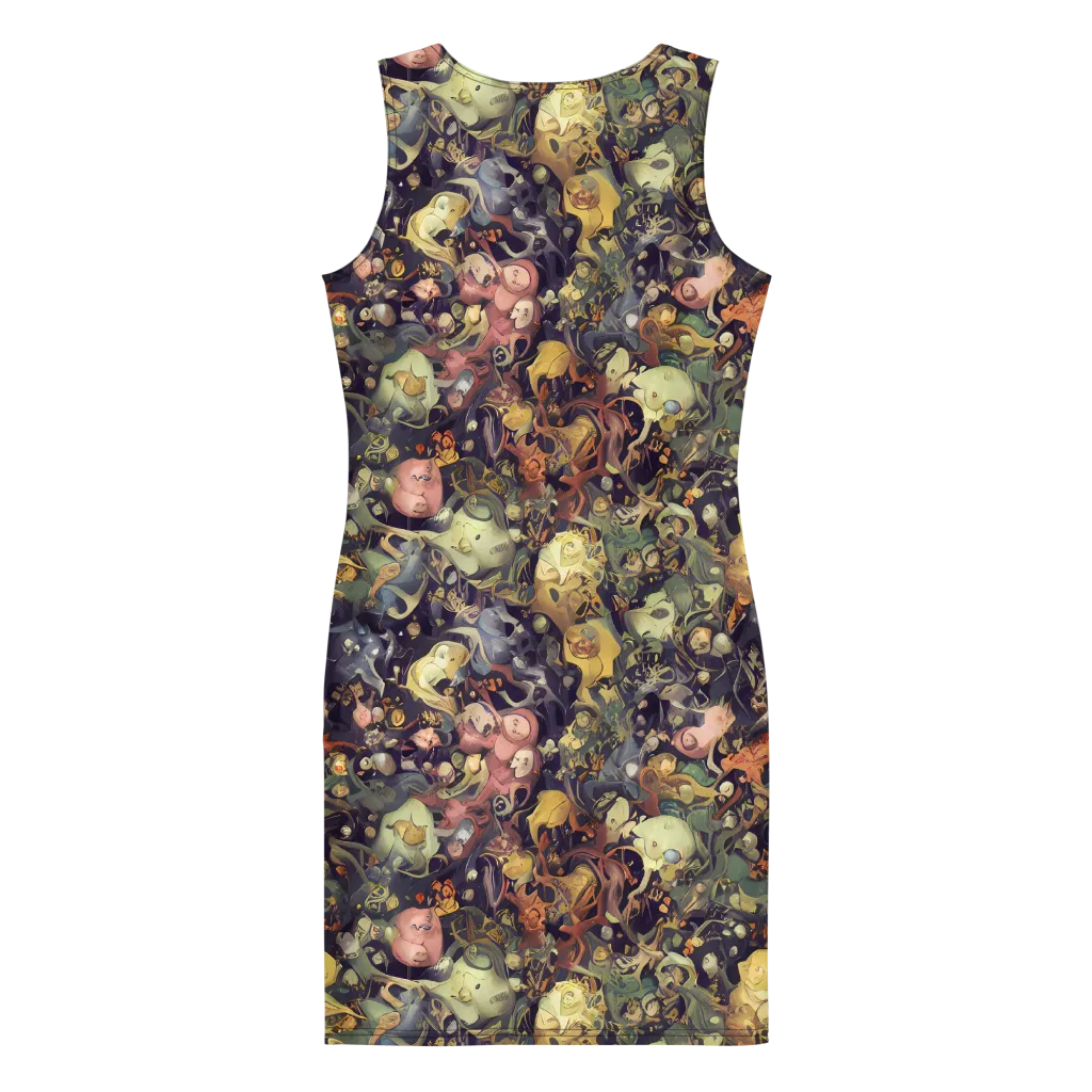 Gloom Garden on Bodycon Dress — Back