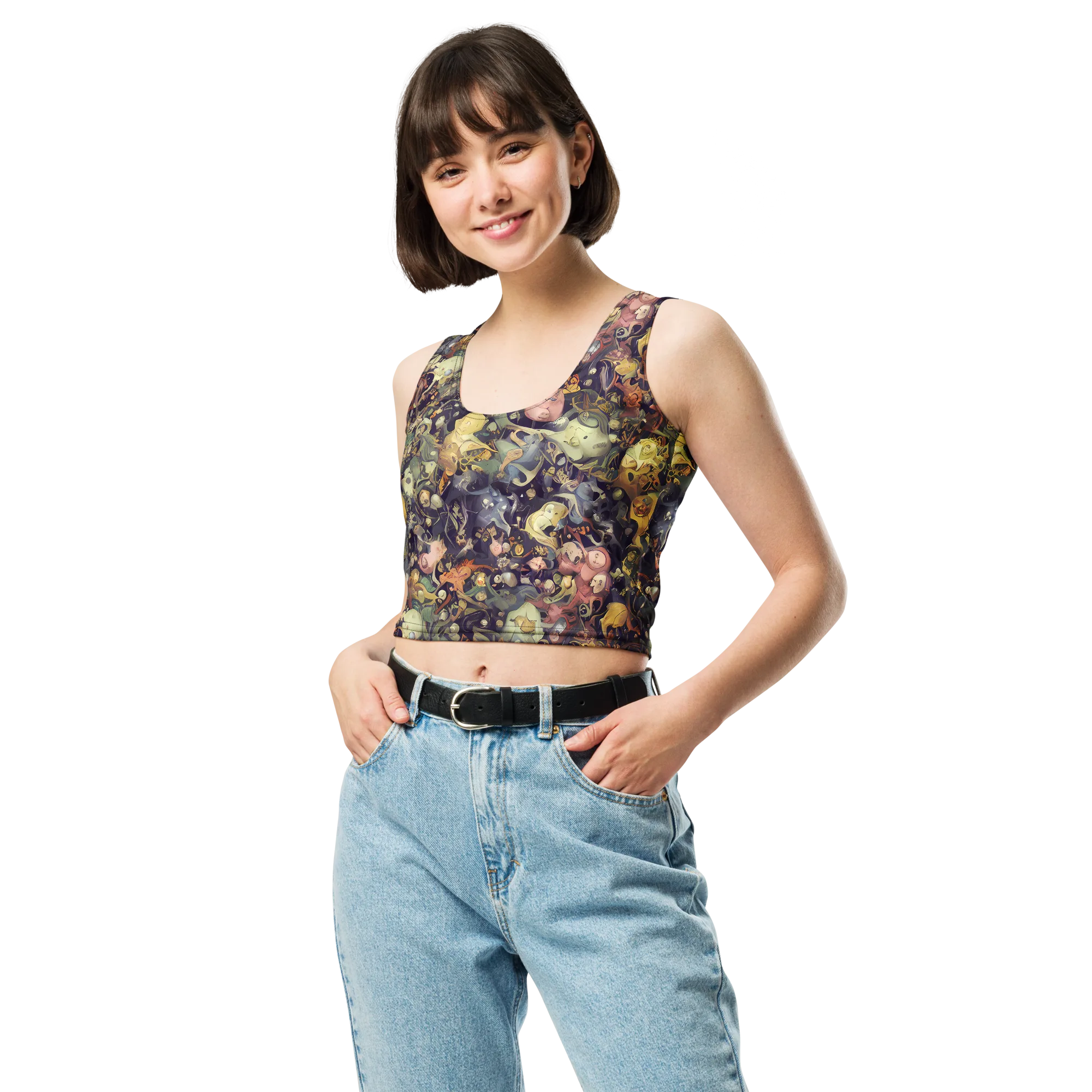 Gloom Garden on Crop Top — Front