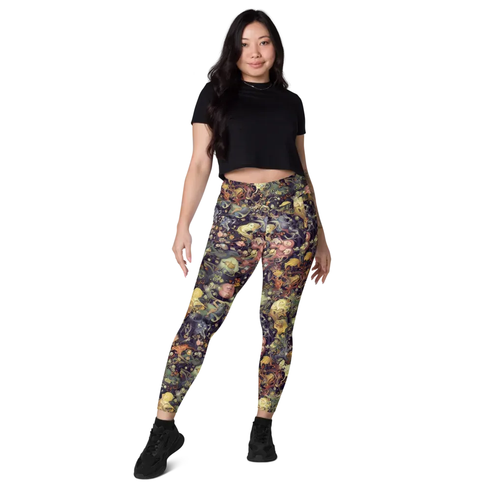 Gloom Garden on Leggings with Pockets — Front