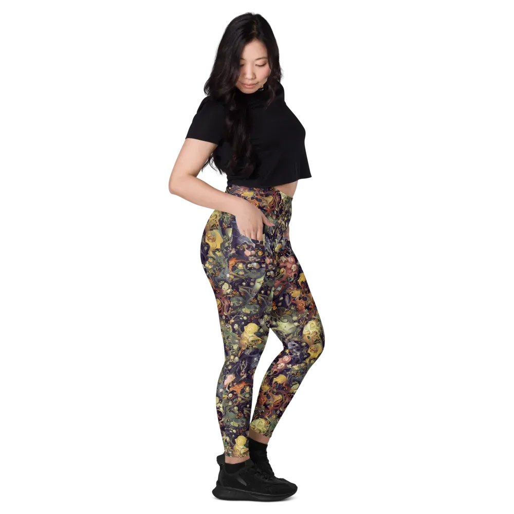Gloom Garden on Leggings with Pockets — Right
