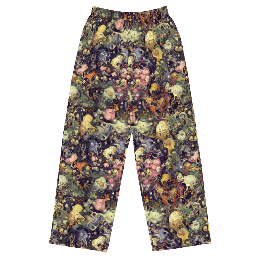 Gloom Garden on Wide-Leg Pants — Front