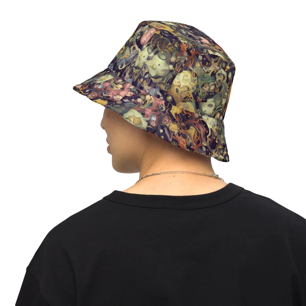 Gloom Garden on Reversible Bucket Hat — Back Inside