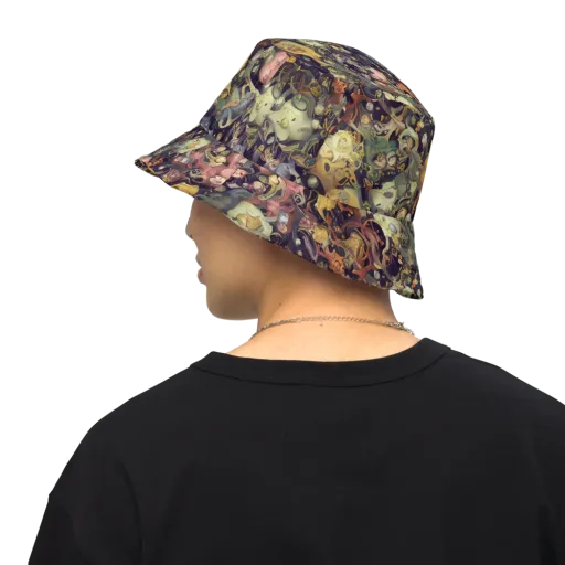 Gloom Garden on a Reversible Bucket Hat