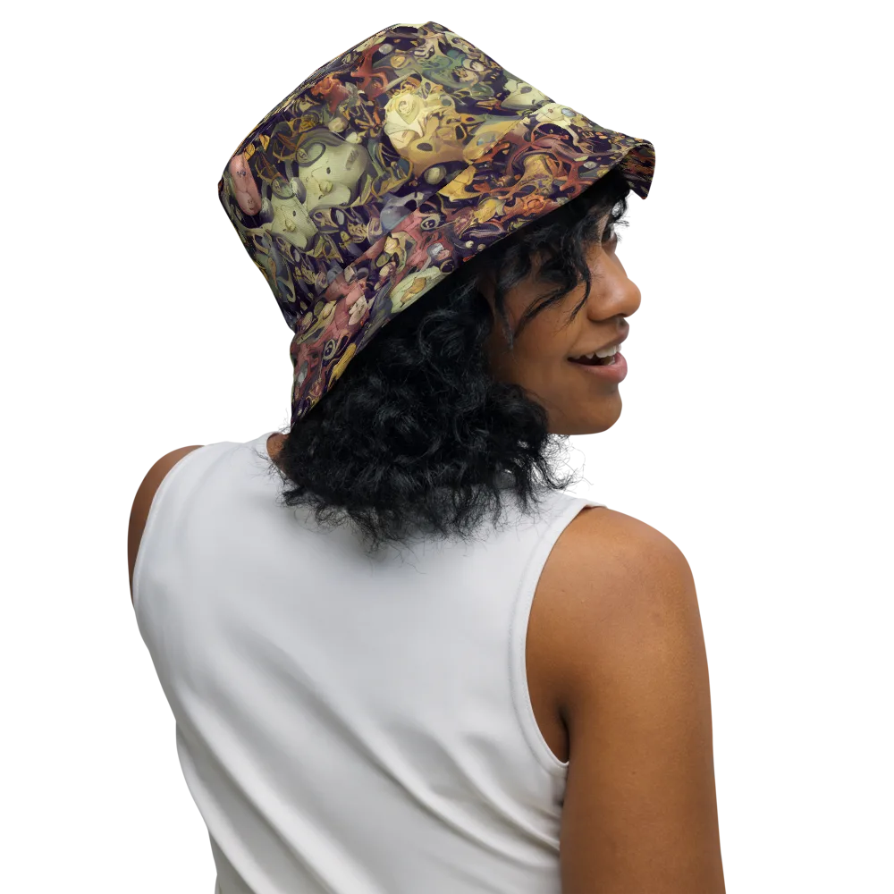 Gloom Garden on Reversible Bucket Hat — Right Outside