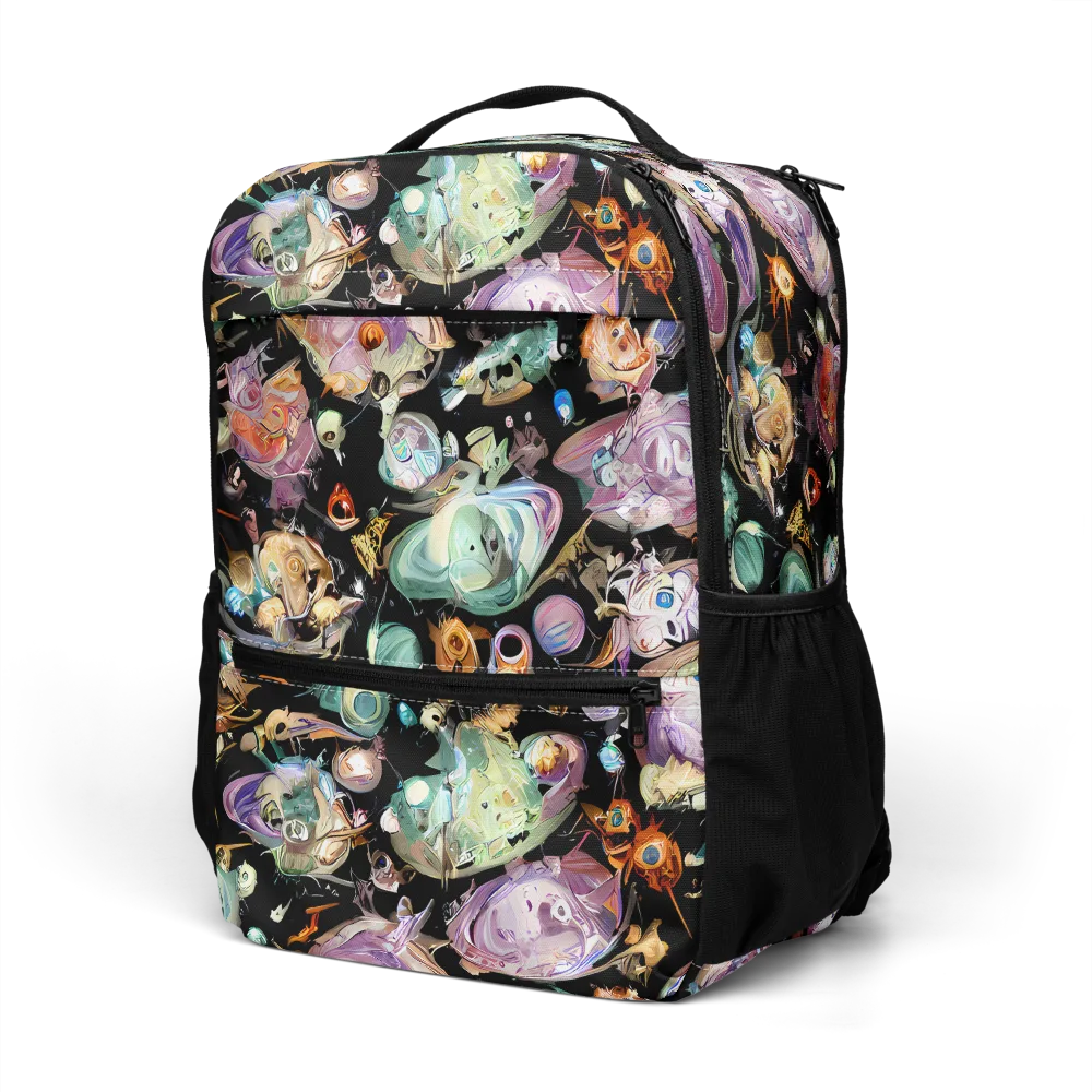 Nebula Bestiary on Utility Backpack — Left Front