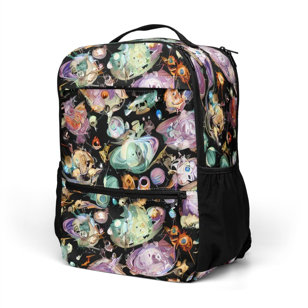 Nebula Bestiary on Utility Backpack — Left Front