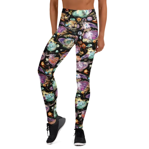 Nebula Bestiary on a Yoga Leggings