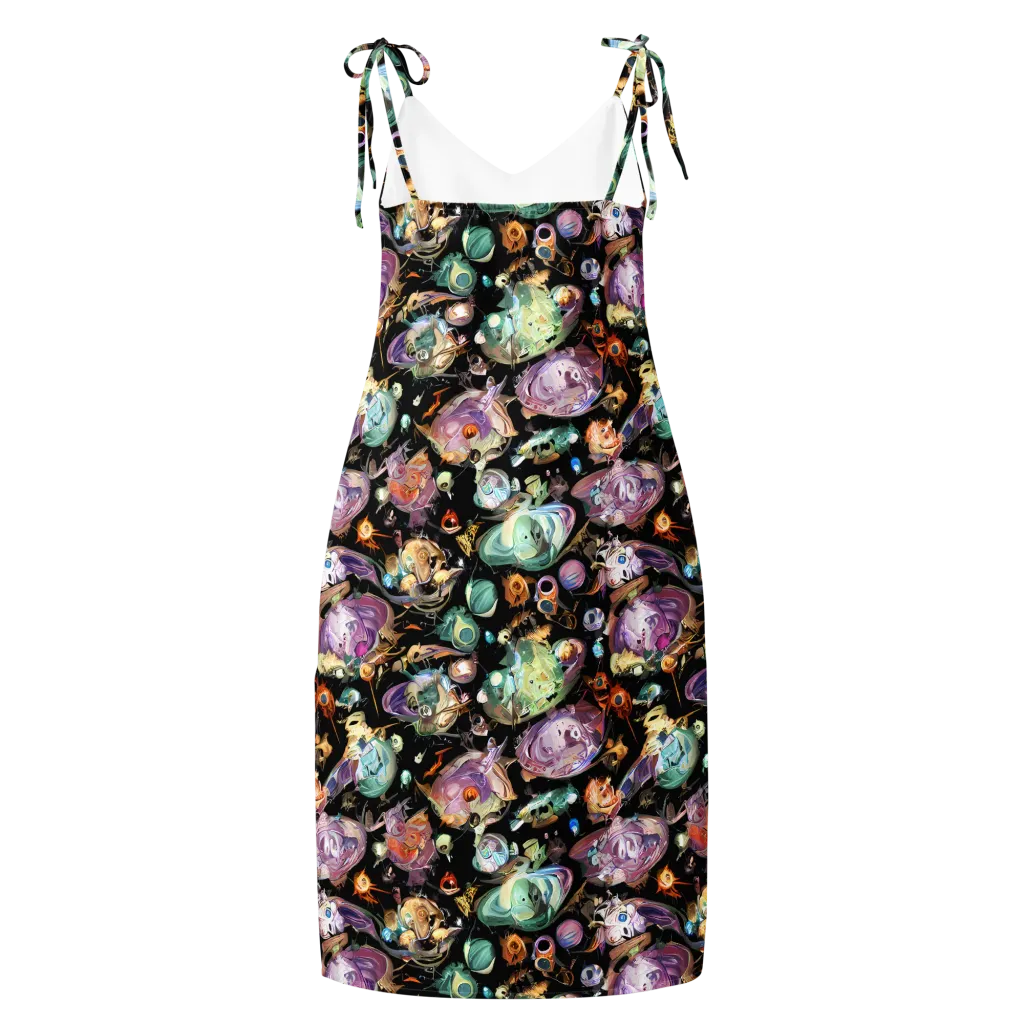 Nebula Bestiary on Slip Dress — Back