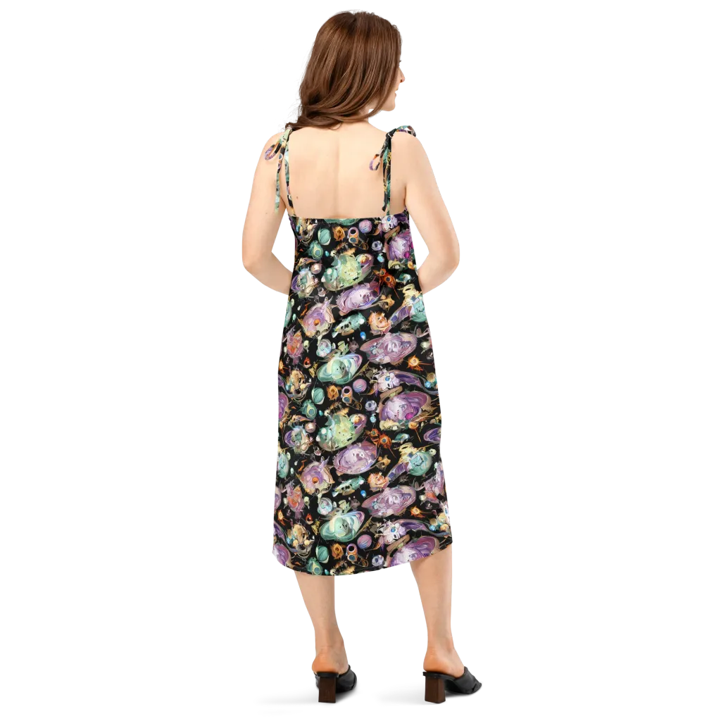 Nebula Bestiary on Slip Dress — Back