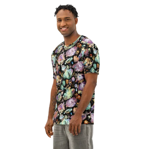 Nebula Bestiary on a Men's Cotton Crew Neck T-Shirt