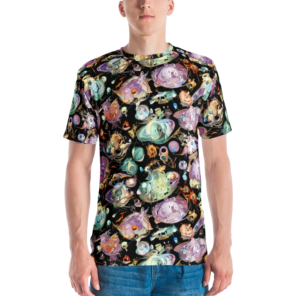 Nebula Bestiary on Men's Crew Neck T-Shirt — Front