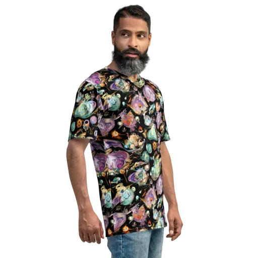 Nebula Bestiary on a Men's Crew Neck T-Shirt