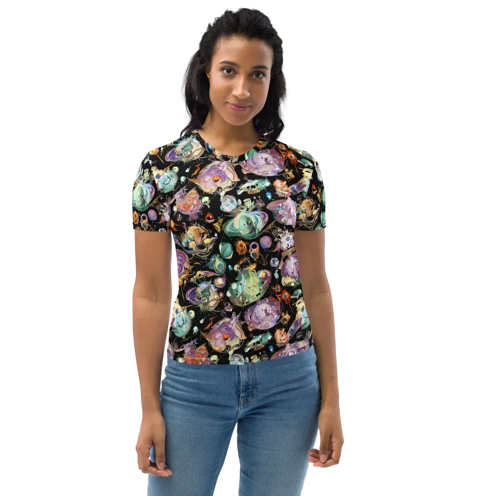 Nebula Bestiary on Women's Crew Neck T-Shirt — Front