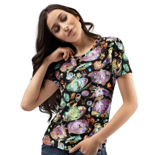 Nebula Bestiary on a Women's Crew Neck T-Shirt
