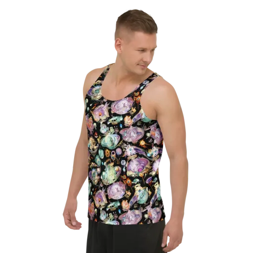 Nebula Bestiary on a Men's Tank Top