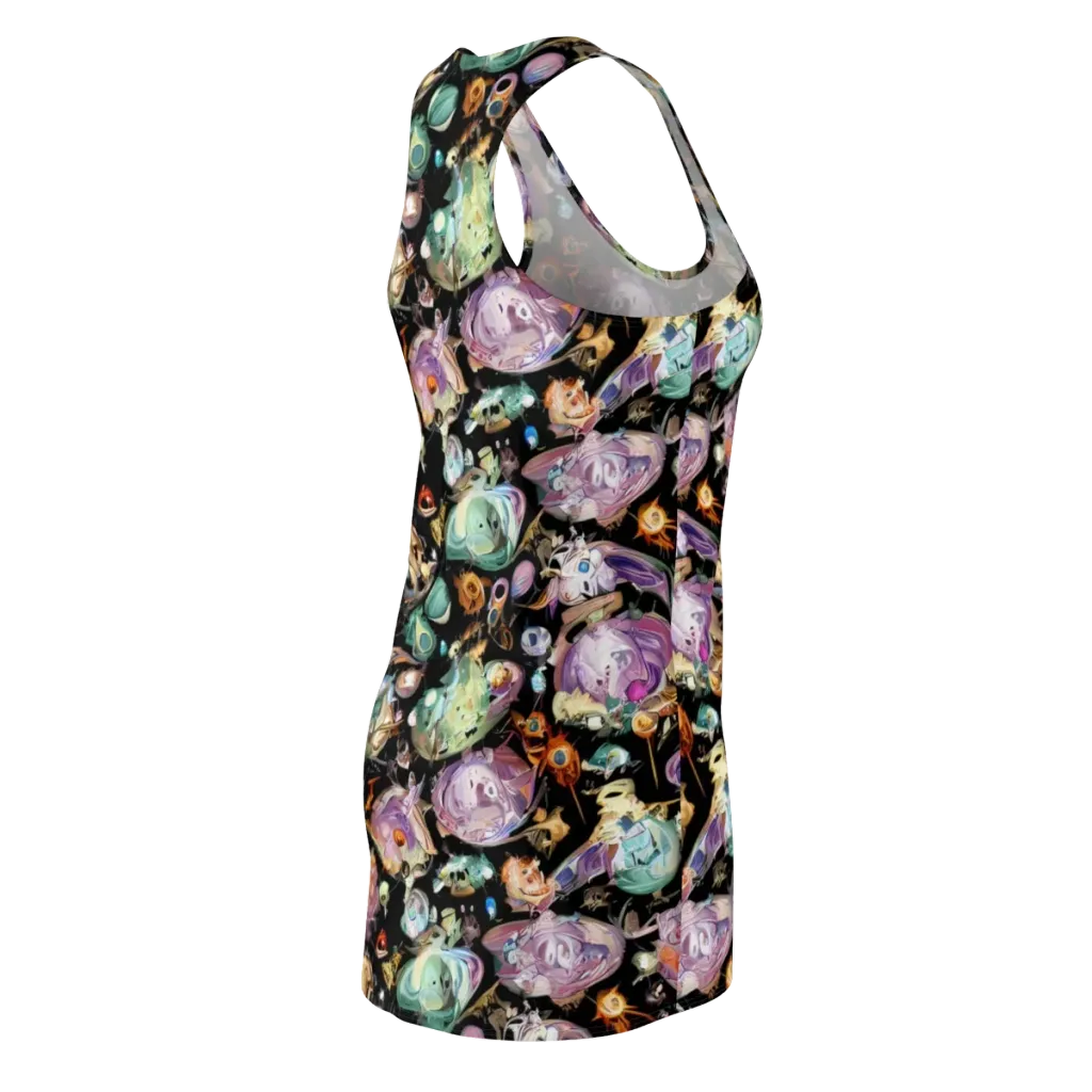 Nebula Bestiary on Racerback Dress — Back Side