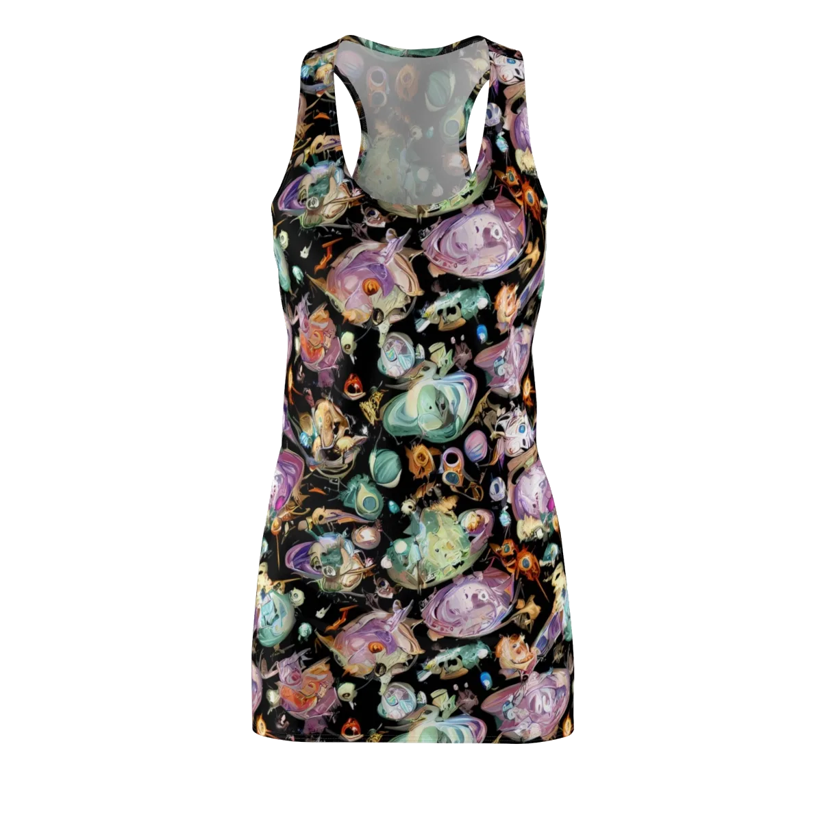 Nebula Bestiary on Racerback Dress — Front