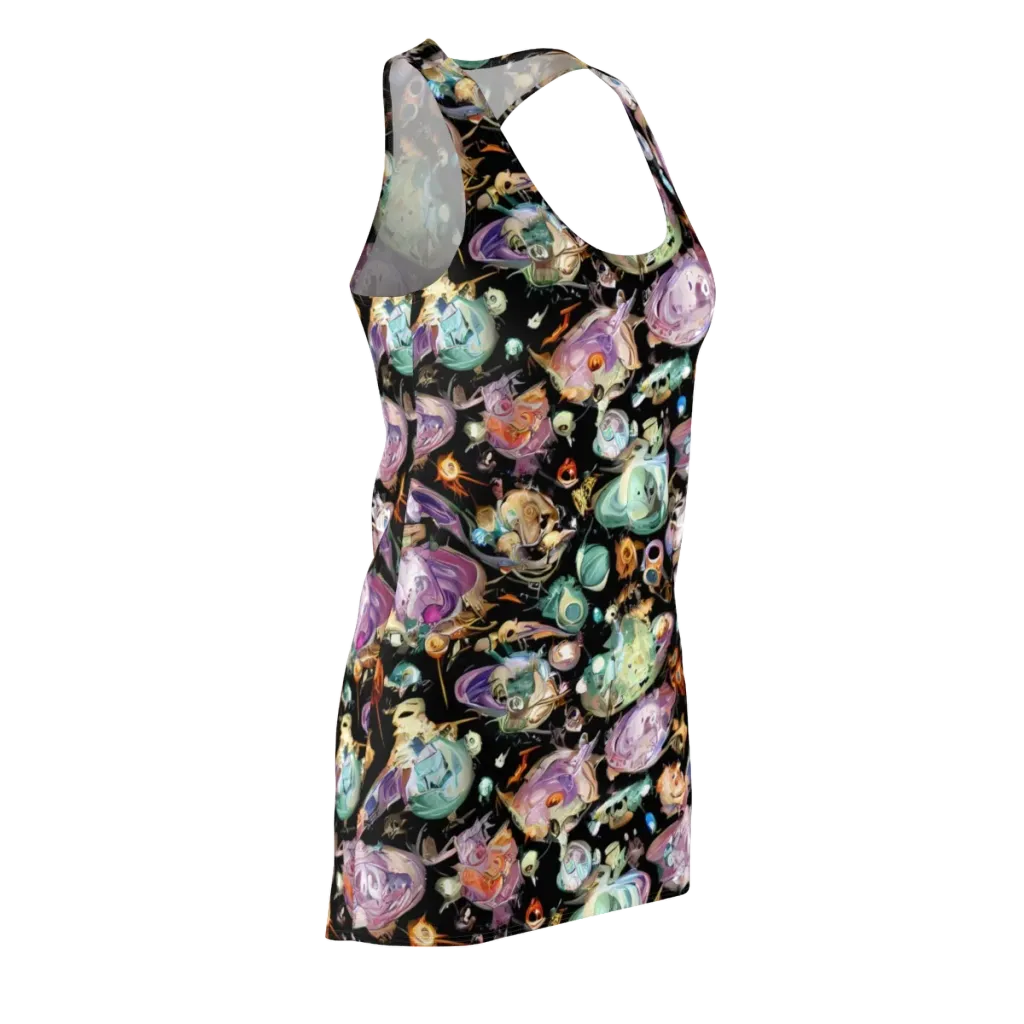 Nebula Bestiary on Racerback Dress — Front Side
