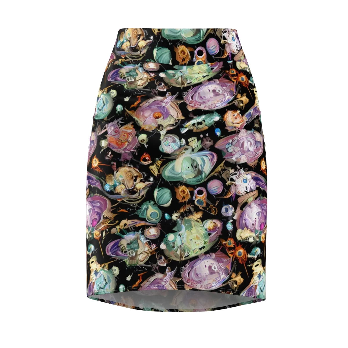Nebula Bestiary on Pencil Skirt — Front