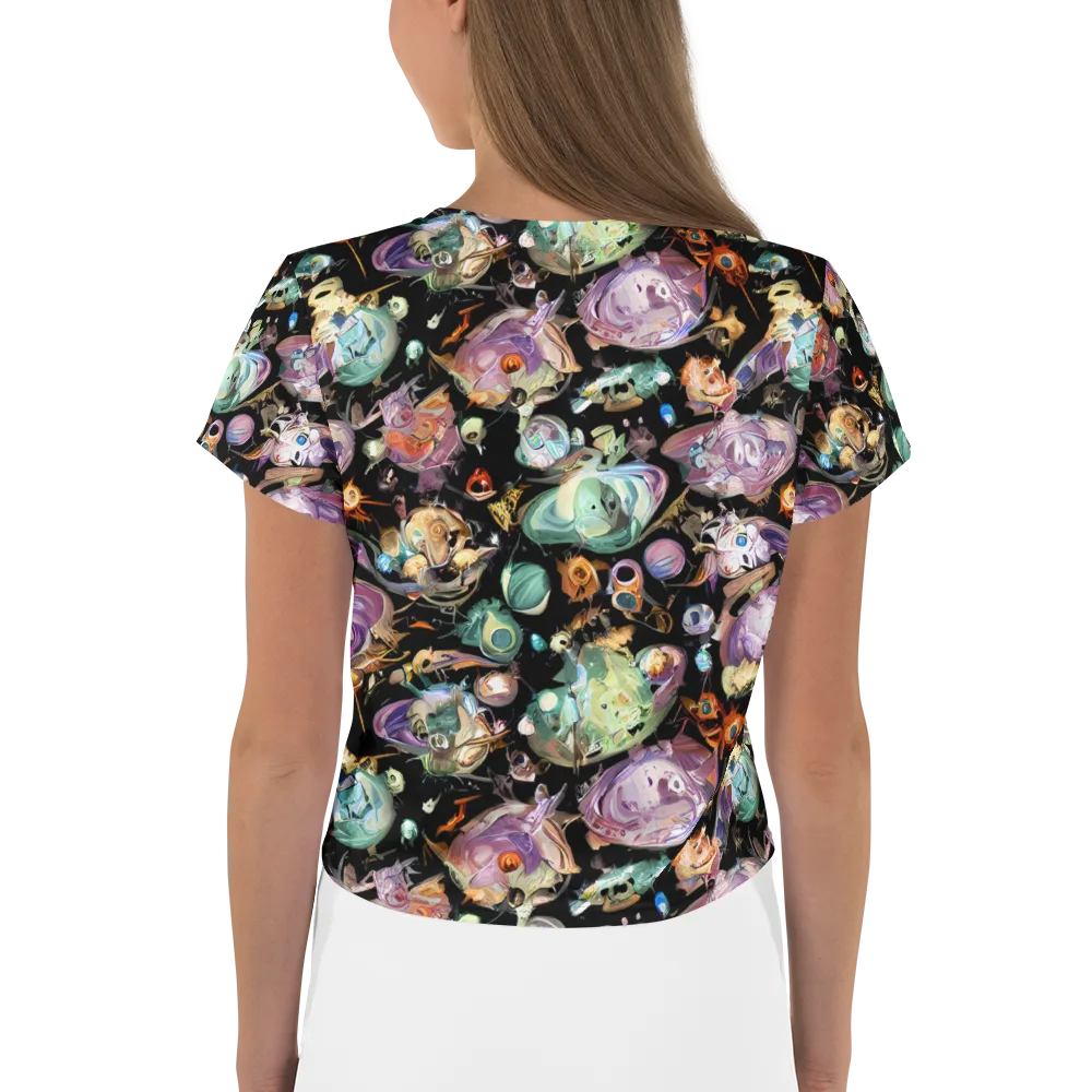 Nebula Bestiary on Crop Tee — Back