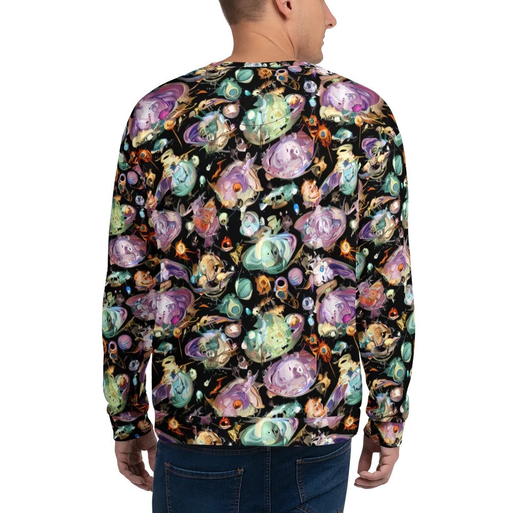 Nebula Bestiary on Sweatshirt — Back