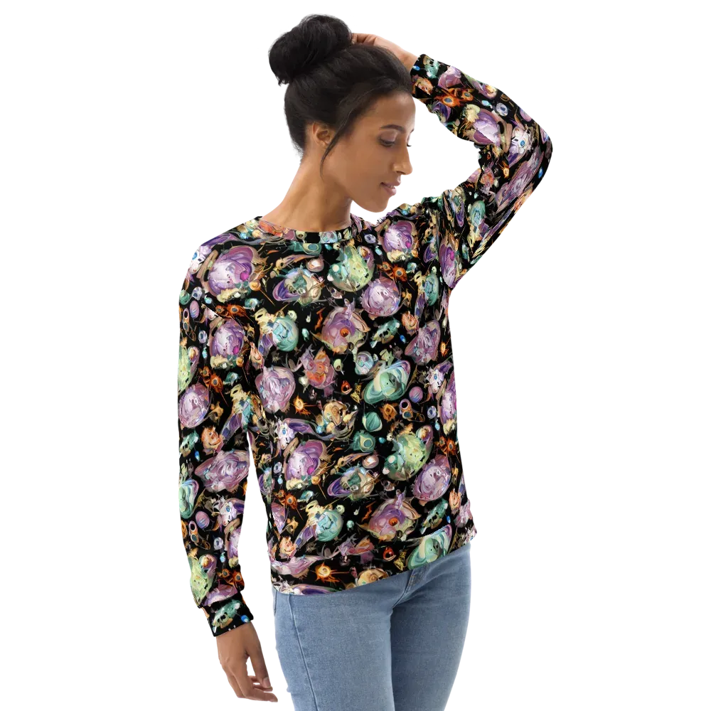 Nebula Bestiary on Sweatshirt — Right Front
