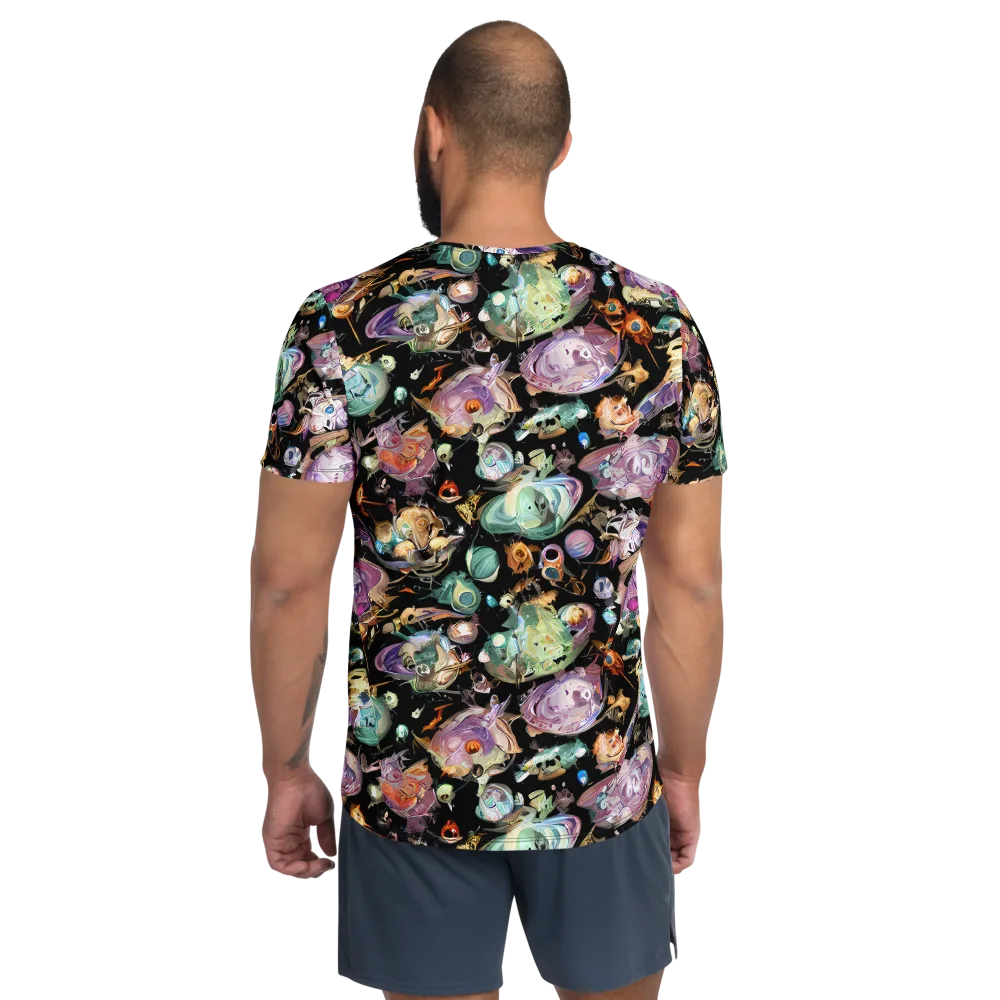 Nebula Bestiary on Men's Athletic T-Shirt — Back