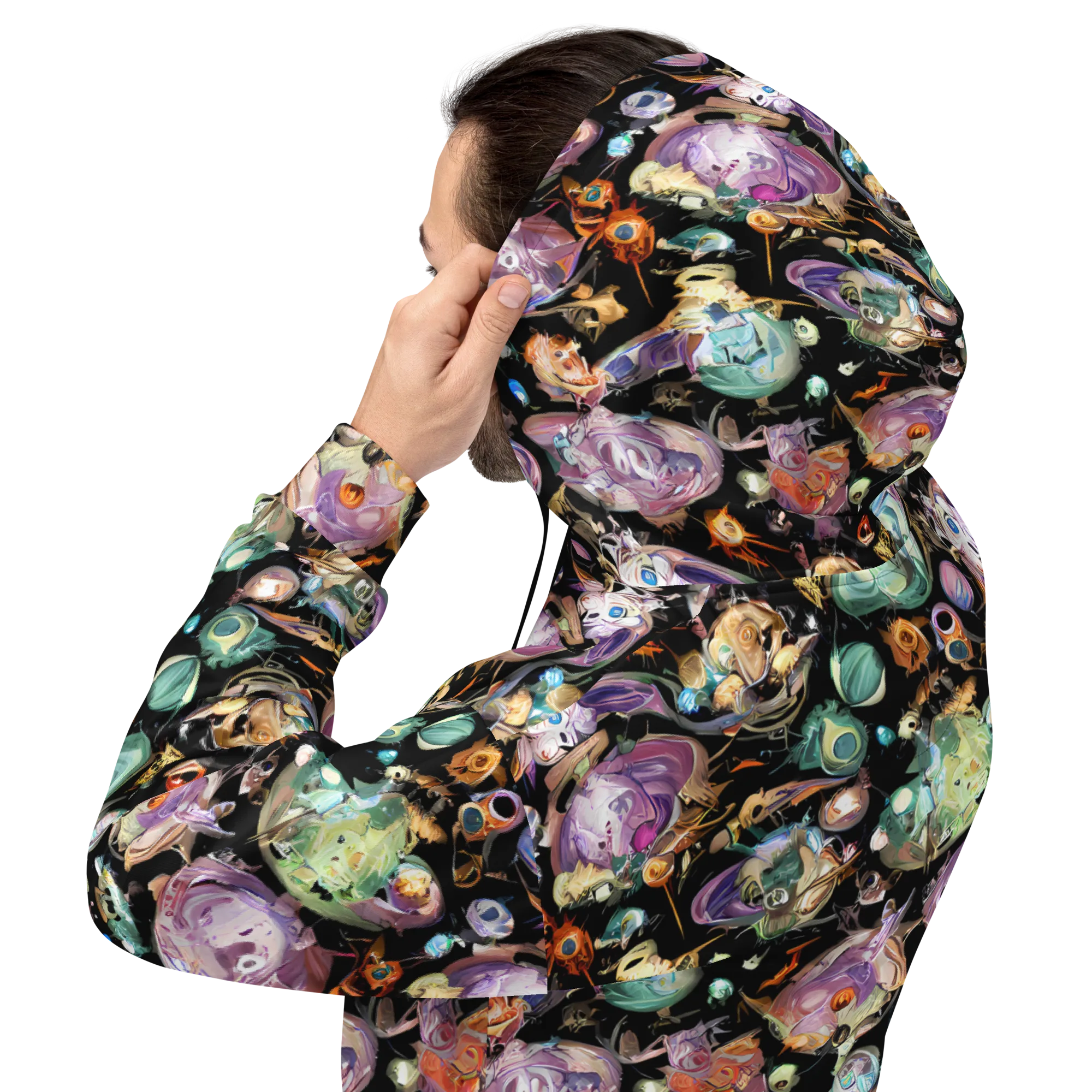 Nebula Bestiary on Hoodie — Back