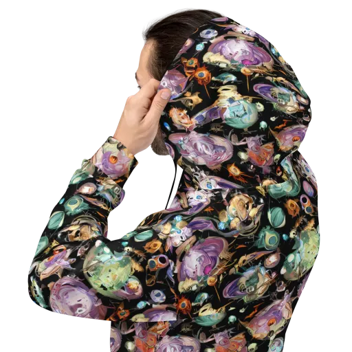 Nebula Bestiary on a Hoodie