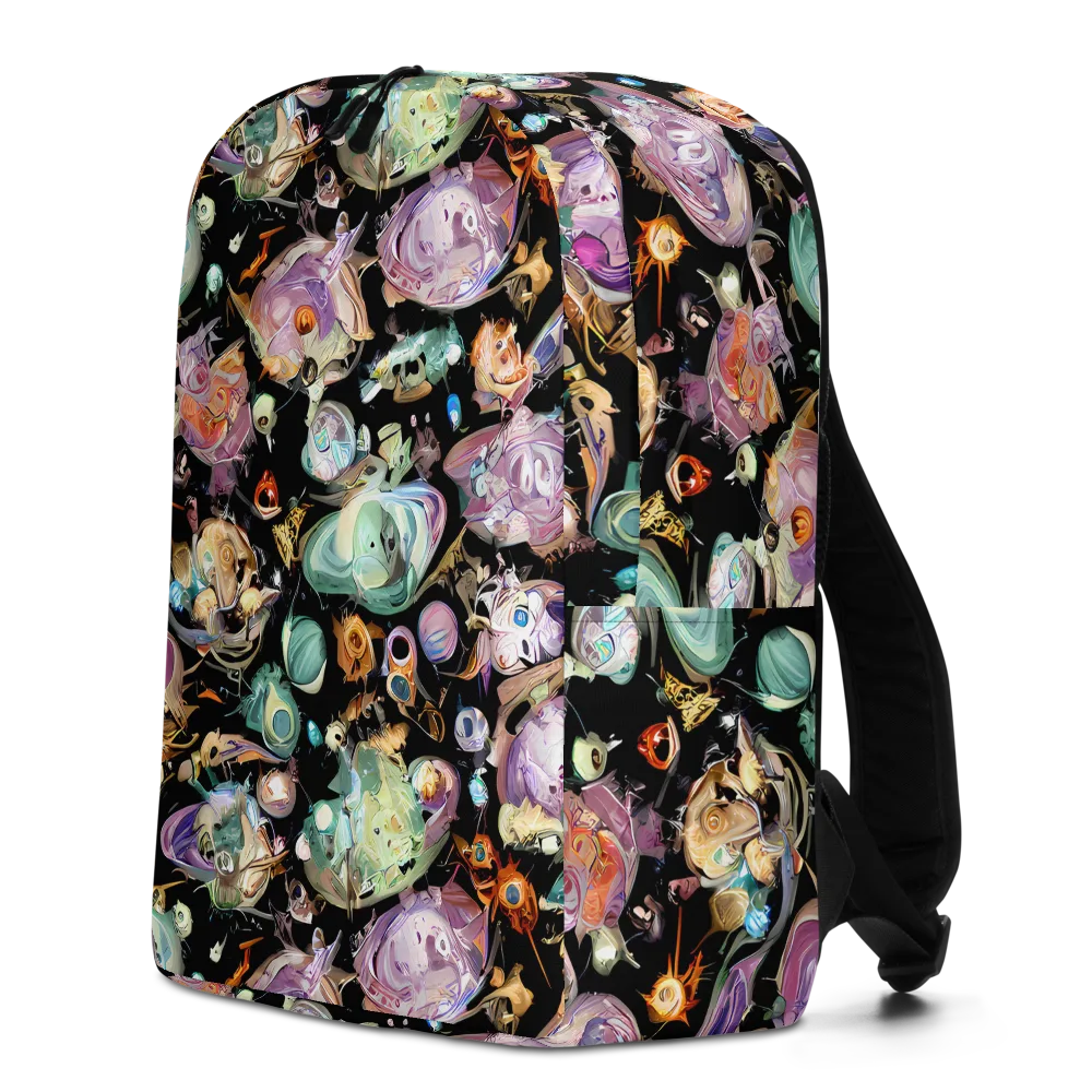 Nebula Bestiary on Minimalist Backpack — Left