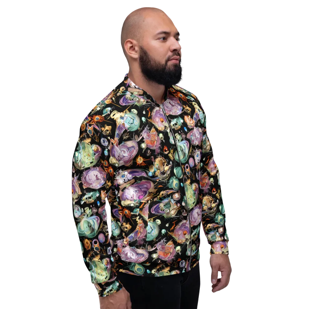 Nebula Bestiary on Bomber Jacket — Right