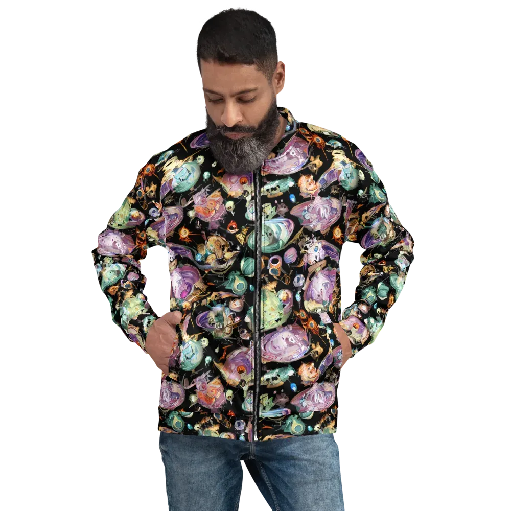 Nebula Bestiary on Bomber Jacket — Front