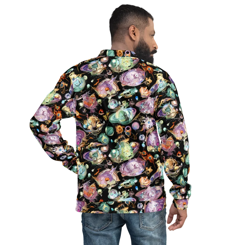 Nebula Bestiary on Bomber Jacket — Back