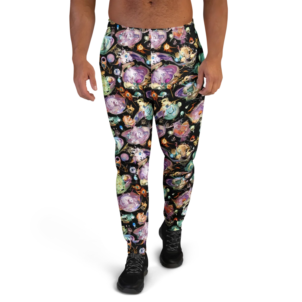 Nebula Bestiary on Men's Joggers — Front