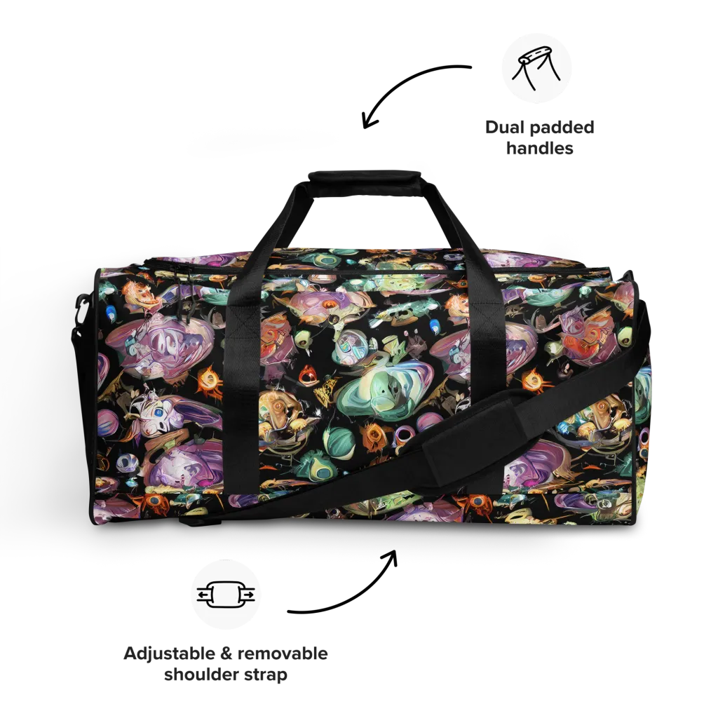 Nebula Bestiary on Duffle Bag — Front