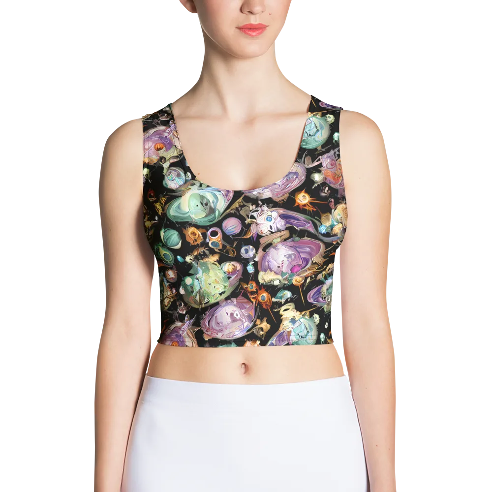 Nebula Bestiary on Crop Top — Front