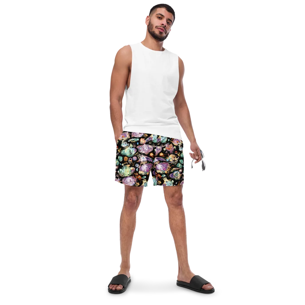 Nebula Bestiary on Swim Trunks — Front