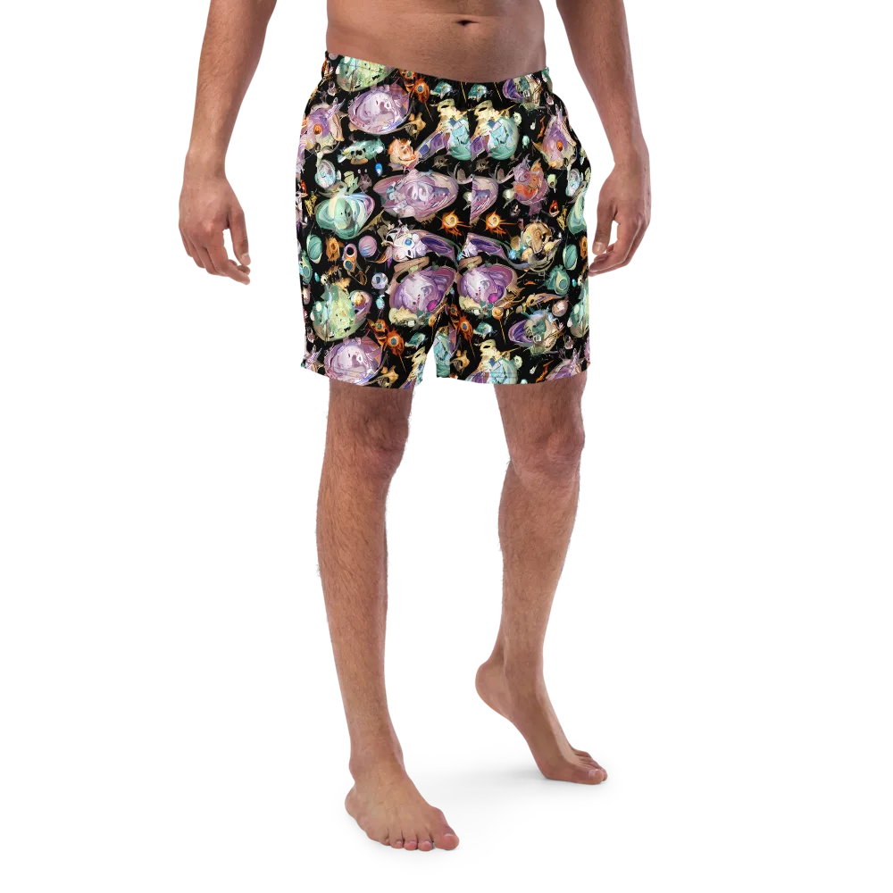 Nebula Bestiary on Swim Trunks — Front